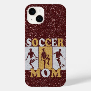 Coque Pour iPhone 14 Effet de la Parties scintillant Soccer Mom