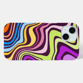 Coques Case-Mate iPhone Effet de marbrure de peinture liquide (Verso (horizontal))