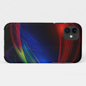 Coques Case-Mate iPhone Effet de tourbillon bleu rouge et vert abstrait (Dos (Horizontal))