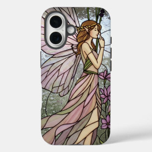 Coques iPhone 16 Effet de verre tendu d'Elf Fraisé Enchanté