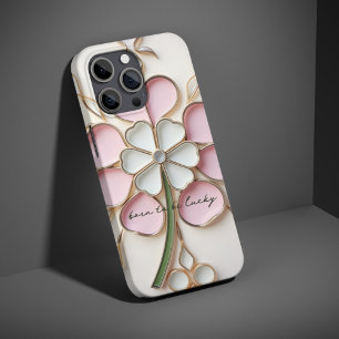 Coque iPhone 15 Pro Effet en verre coloré rose pastel