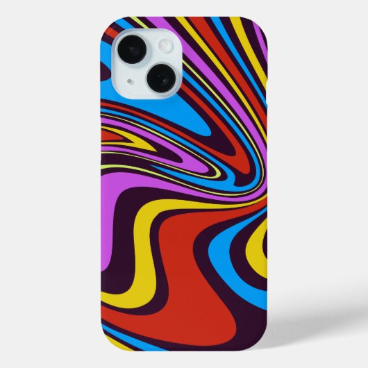 Coques Case-Mate iPhone Effet marbré de peinture liquide (Verso)