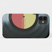 Coques Case-Mate iPhone Effet noir de disque vinyle sur le cas Xtreme de (Dos (Horizontal))