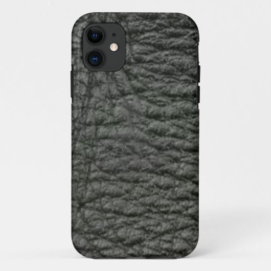 Coques Case-Mate iPhone Effet Noir Leather (Dos)