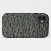 Coques Case-Mate iPhone Effet Noir Leather (Dos (Horizontal))