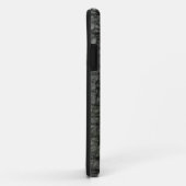 Coques Case-Mate iPhone Effet Noir Leather (Dos/Droite)