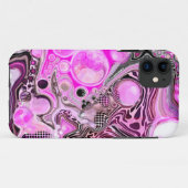 Coques Case-Mate iPhone Effet pour peinture à l'aide d'un fluide rose et n (Dos (Horizontal))