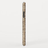 Coques Case-Mate iPhone Effet pull en laine beige  (Dos/Droite)