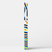 Coques Case-Mate iPhone Effets numériques. Arrière - plan abstrait dynamiq (Verso / Gauche)