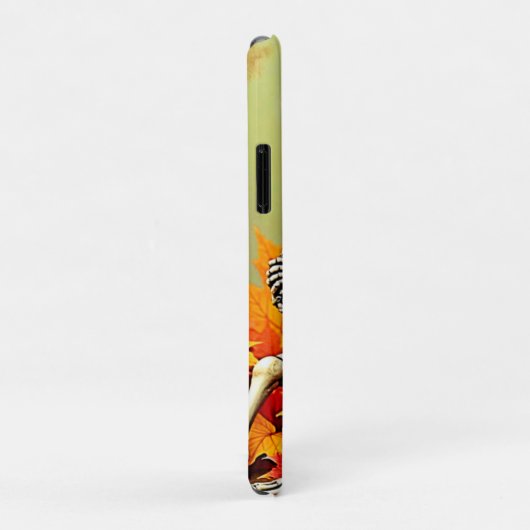 Coques Case-Mate iPhone Éffrayant Automne Skeleton's Coffee Break Design (Dos/Droite)
