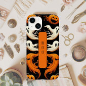 Coques Case-Mate iPhone Éffrayant Boo Ghost Ghoul Jack Halloween Orange Fu