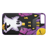 Coques Case-Mate iPhone Éffrayant fantôme d'Halloween (Dos (Horizontal))