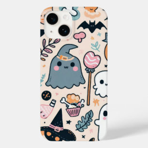 Coque Pour iPhone 14 Éffrayant Ghost Cowboy Cute Halloween Boo Western