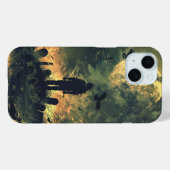 Coques Case-Mate iPhone Éffrayant Halloween Graveyard Zombie Raven Skeleto (Verso (horizontal))