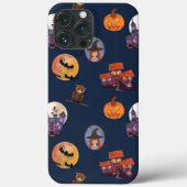 Coques Case-Mate iPhone Éffrayant House Cute Little Witl Chouette Lune Hal (Verso)