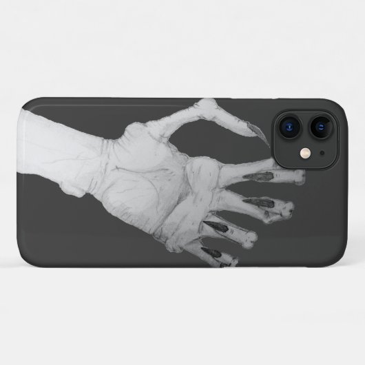 Coques Case-Mate iPhone Effrayant monstre monstre craché main (Dos (Horizontal))