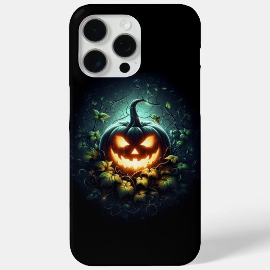 Coques Case-Mate iPhone Éffrayant nature brillant Halloween citrouille (Verso)