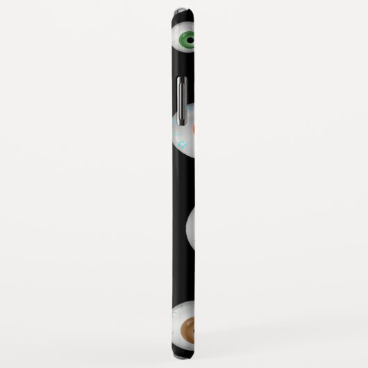 Coques Case-Mate iPhone Éffrayant Zombie Blooshot Eyeballs Noir (Dos/Droite)