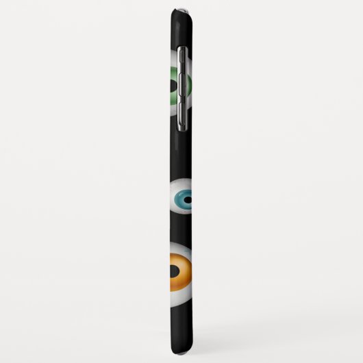 Coques Case-Mate iPhone Éffrayant Zombie Blooshot Eyeballs Noir (Dos/Gauche)