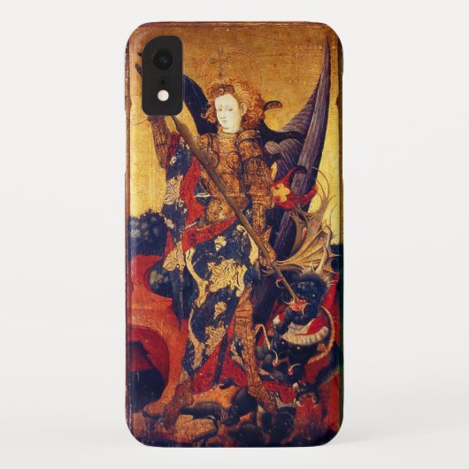 Coques Case-Mate iPhone Église Saint-Michel-Vanquishing Devil as Medieval  (Dos)