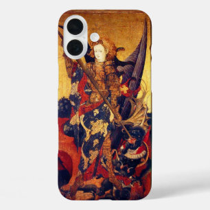 iPhone 16 Plus Case Église Saint-Michel-Vanquishing Devil as Medieval 