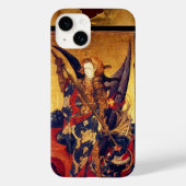 Coques Case-Mate iPhone Église Saint-Michel-Vanquishing Devil as Medieval (Verso)