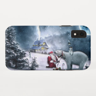Case-Mate iPhone Case Église Santa Claus et Polar Bear