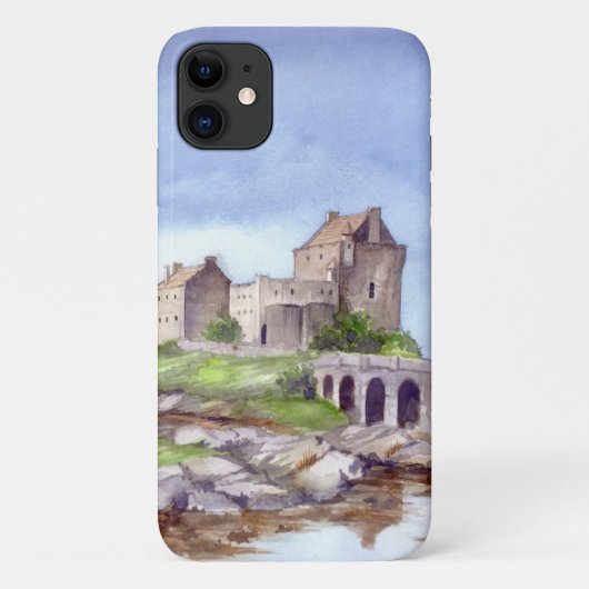 Coques Case-Mate iPhone Eilean Donan Castle Watercolor Painting (Dos)