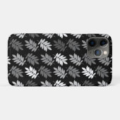 Coques Case-Mate iPhone Elder Leaf Pattern Black White Grey (Dos (Horizontal))