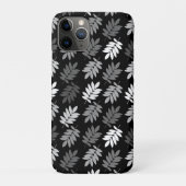 Coques Case-Mate iPhone Elder Leaf Pattern Black White Grey (Dos)