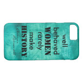 Coques Case-Mate iPhone Eleanor Roosevelt cite un texte féminin (Dos (Horizontal))