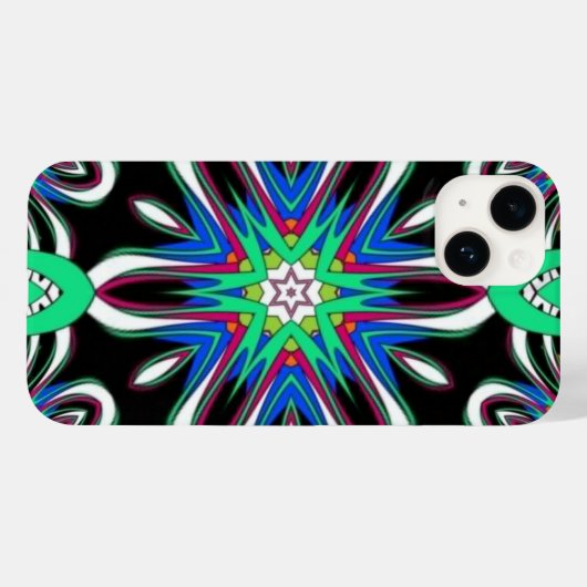 Coques Case-Mate iPhone Electric Bloom Mandala (Verso (horizontal))