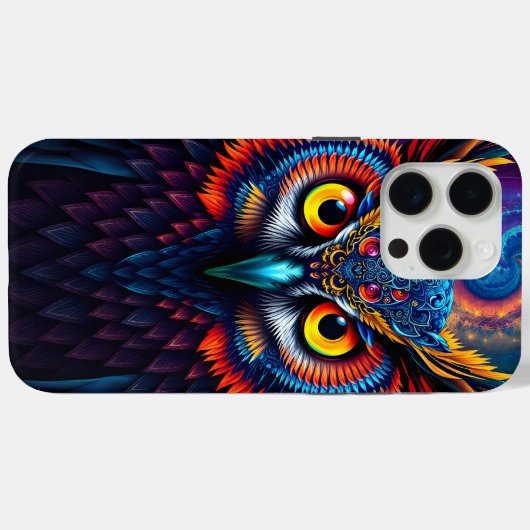 Coques Case-Mate iPhone Electric Dream Owl (Verso (horizontal))