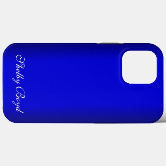 Coques Case-Mate iPhone Électrique bleu personnel (Verso (horizontal))