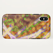 Coques Case-Mate iPhone Électrique Vert organique (Dos (Horizontal))