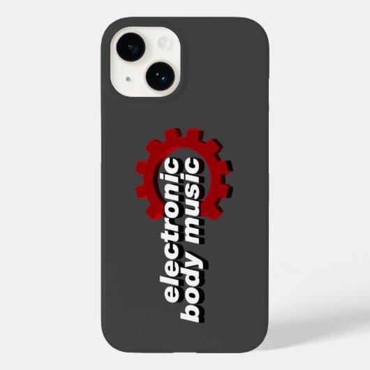 Coques Case-Mate iPhone Electronic Body Music EBM lettrage (Verso)