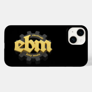 Coque Pour iPhone 14 Electronic Body Music EBM lettrage V3