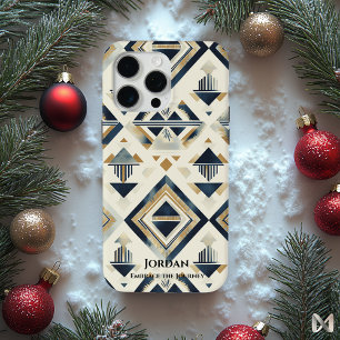 Coque iPhone 15 Pro Max Élégance Aztèque Moderne – Fusion Tribale Géométri