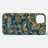 Coques Case-Mate iPhone Élégance Bleu Doré  (Verso (horizontal))