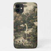 Coques Case-Mate iPhone Élégance botanique - Le cygne dans la forêt (Dos)