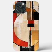 Coques Case-Mate iPhone Elégance céleste : Exploration Abstraite en beige (Verso)