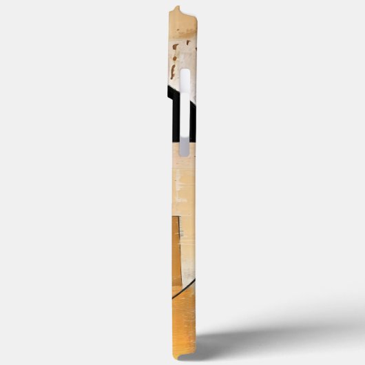 Coques Case-Mate iPhone Elégance céleste : Exploration Abstraite en beige (Verso / Gauche)