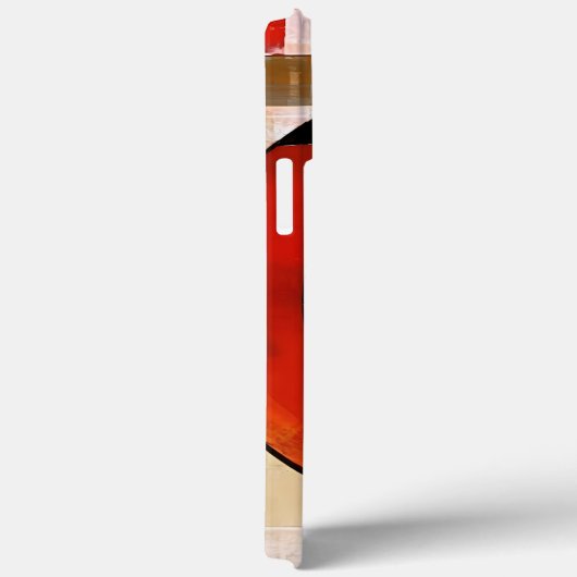 Coques Case-Mate iPhone Elégance céleste : Exploration Abstraite en beige (Verso / Droite)