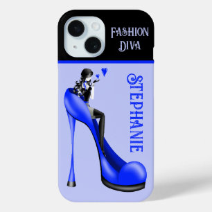 Coque Pour iPhone 15 Élégance chic : Une dame branchée qui fait un bais