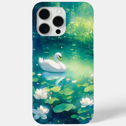 Coques Case-Mate iPhone Élégance de cygne dans des eaux calmes (Verso)