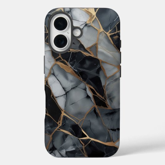 Coques Case-Mate iPhone Élégance de pierre fracturée (Verso)