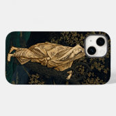 Coques Case-Mate iPhone Elégance d'or : Femme japonaise en or (Verso (horizontal))