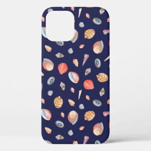 Case-Mate iPhone Case Elégance du coquillage : Motif bleu d'été.