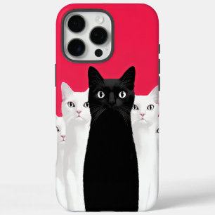 Coques iPhone 16 Pro Max Élégance exceptionnelle : Chat noir au milieu de c