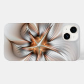Coques Case-Mate iPhone Élégance florale Art Abstrait fractal moderne (Verso (horizontal))